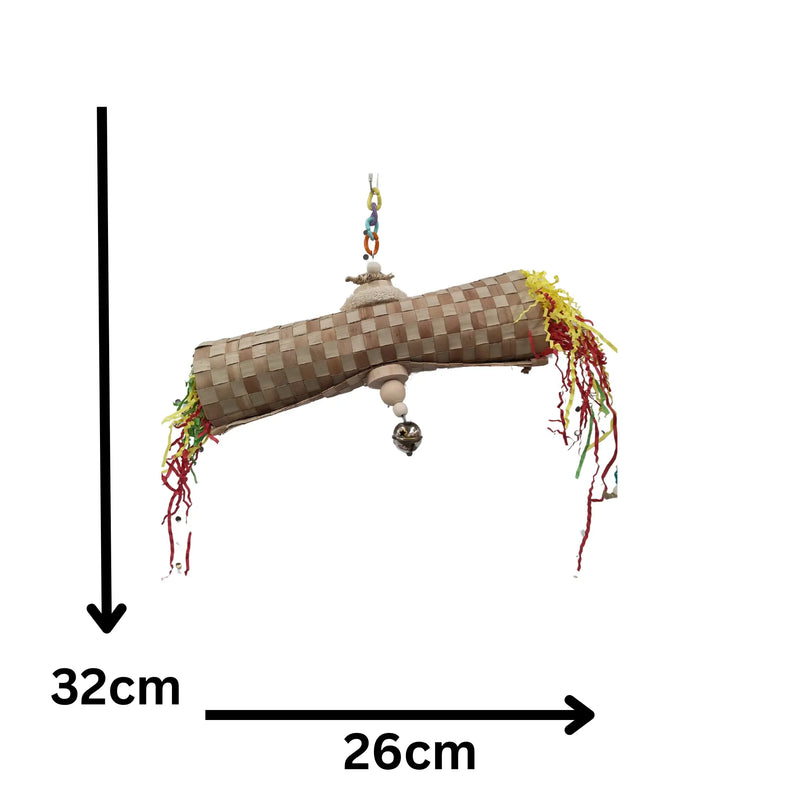 Weave Mat Roll Bird Toy