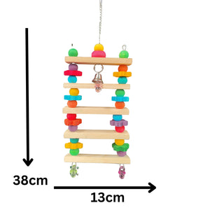 Wood Ball Ladder Bird Toy