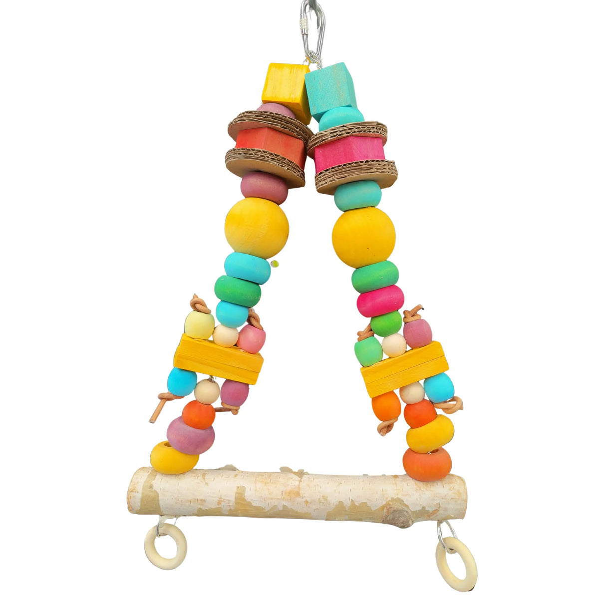 Wood Ball Swing Bird Toy