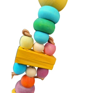 Wood Ball Swing Bird Toy