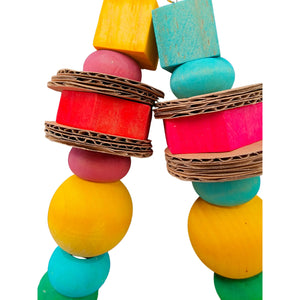 Wood Ball Swing Bird Toy