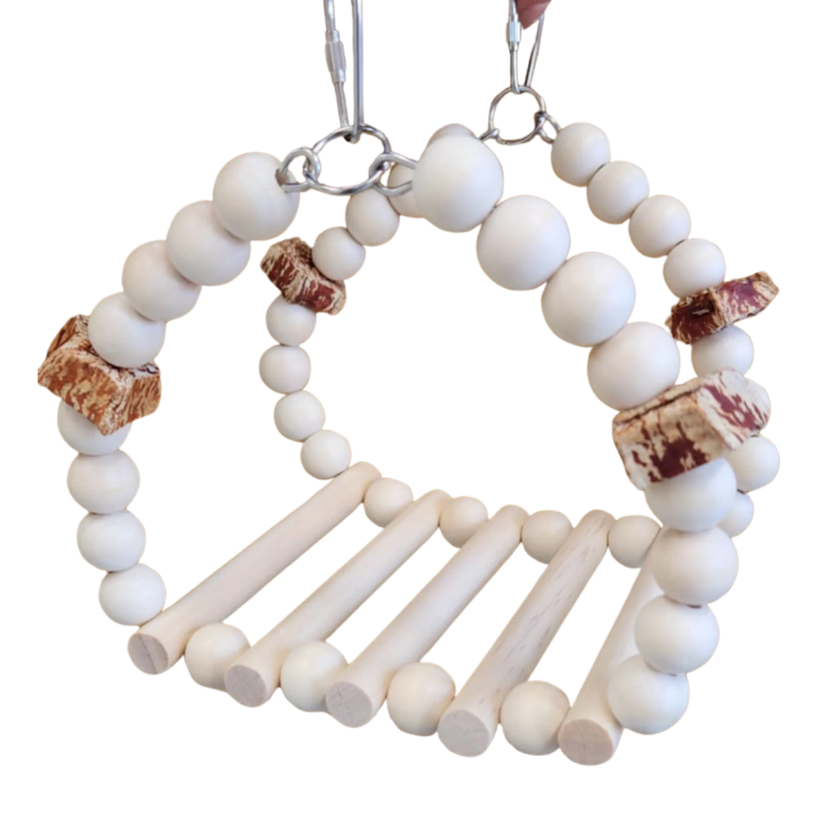 Wood Bridge Swing Bird Toy