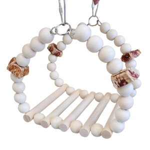 Wood Bridge Swing Bird Toy