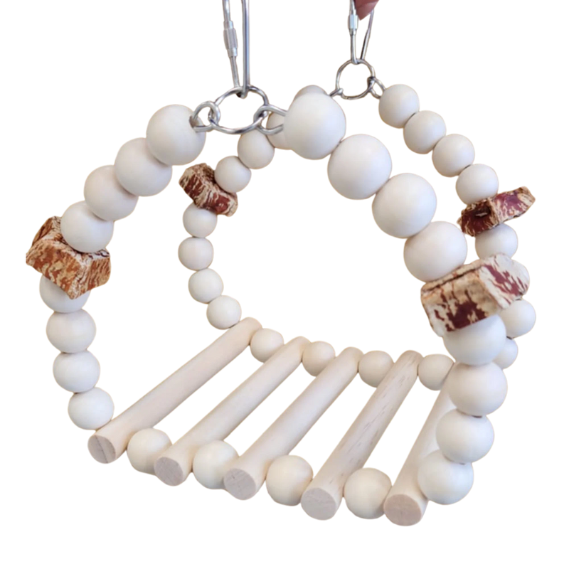 Wood Bridge Swing Bird Toy