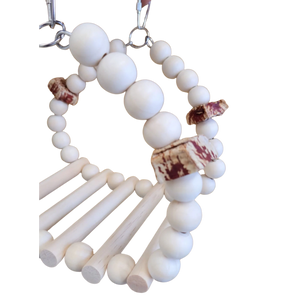 Wood Bridge Swing Bird Toy