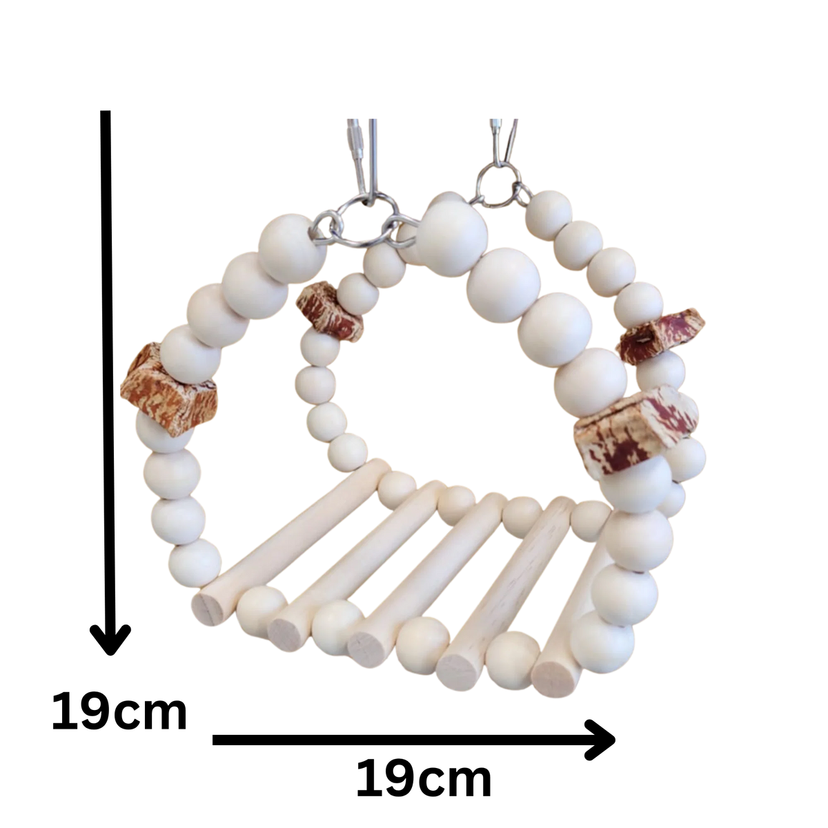 Wood Bridge Swing Bird Toy
