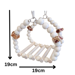 Wood Bridge Swing Bird Toy