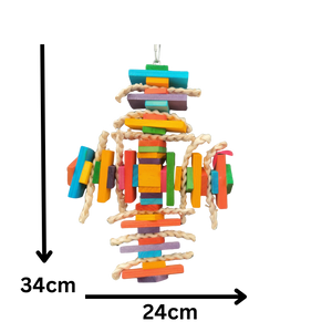 Wood Cross Bird Toy