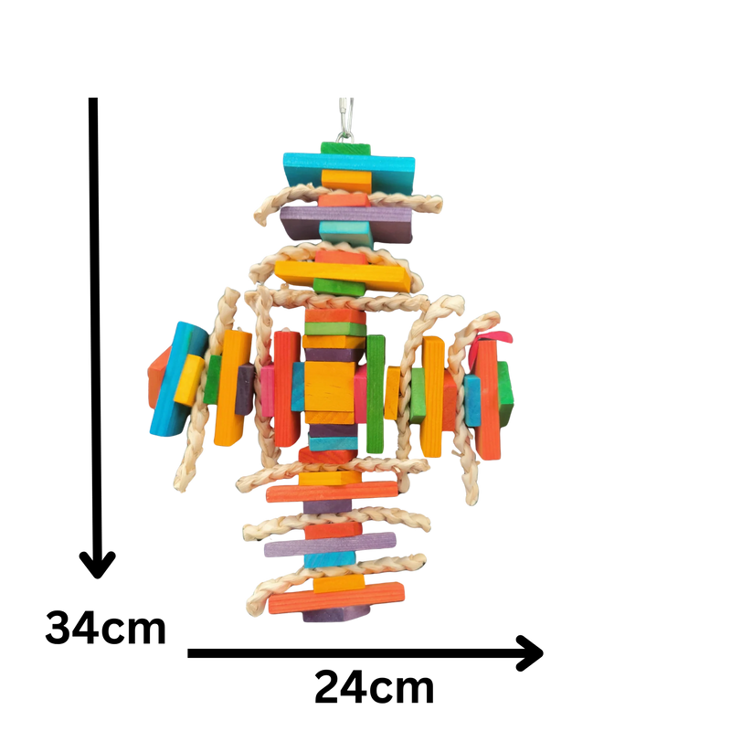 Wood Cross Bird Toy