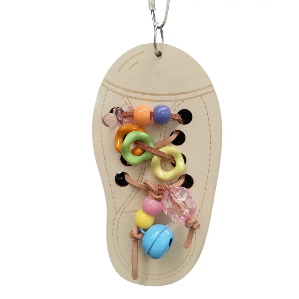 Wood Shoe Bird Toy