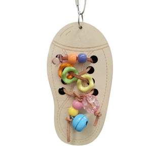 Wood Shoe Bird Toy