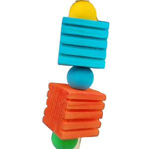 Wood Square Swing Bird Toy