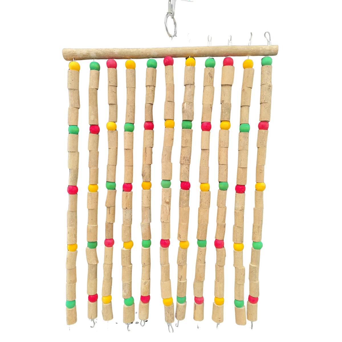 Wood Curtain Bird Toy