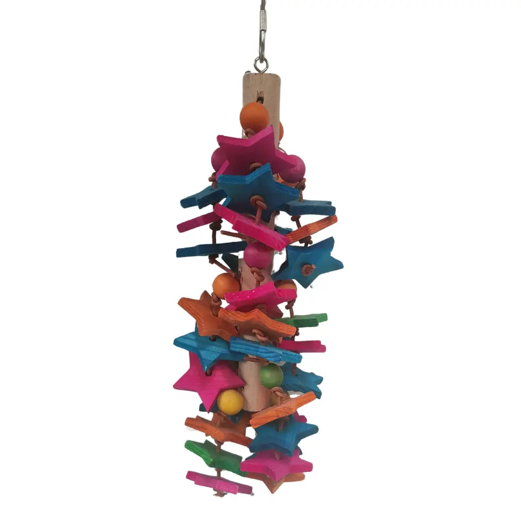Wooden Stars Bird Toy
